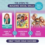 SkillEase Happy or Not Board Game - Bingo Emotions and Feelings for Social Skills, Emotional Learning Activities, Therapy and Counseling for Kids, Speech Therapy Autism