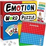 Garybank Bubble Popping Game for Autistic Kids - W/56 Emotion Cards for Social Emotional Learning, ADHD Tools for Calm Down Corner, Play Therapy Toys for Autism Child, School Counselor Gifts