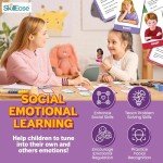 SkillEase Exploding Emotions Flashcards and Game: 2 in 1, Hilarious Family Fun Game, Social Emotional Learning, Emotion and Feeling Cards for Kids, Teaches Social Skills, Autism Game for Therapy
