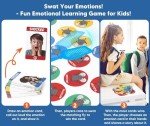 Garybank Emotion Swat Games for Kids Social Emotional Learning, W/56 Emotion Cards, Feelings Regulation Tools for Social Skills Activities, Play Therapy Toys for Counselor, Sight Word Educational Game