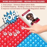 Garybank Bubble Popping Game for Autistic Kids - W/56 Emotion Cards for Social Emotional Learning, ADHD Tools for Calm Down Corner, Play Therapy Toys for Autism Child, School Counselor Gifts