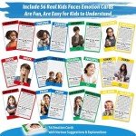 Garybank Emotion Swat Games for Kids Social Emotional Learning, W/56 Emotion Cards, Feelings Regulation Tools for Social Skills Activities, Play Therapy Toys for Counselor, Sight Word Educational Game