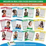 Garybank Bubble Popping Game for Autistic Kids - W/56 Emotion Cards for Social Emotional Learning, ADHD Tools for Calm Down Corner, Play Therapy Toys for Autism Child, School Counselor Gifts