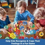 Garybank Emotion Swat Games for Kids Social Emotional Learning, W/56 Emotion Cards, Feelings Regulation Tools for Social Skills Activities, Play Therapy Toys for Counselor, Sight Word Educational Game