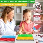 Garybank Bubble Popping Game for Autistic Kids - W/56 Emotion Cards for Social Emotional Learning, ADHD Tools for Calm Down Corner, Play Therapy Toys for Autism Child, School Counselor Gifts