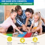 Garybank Bubble Popping Game for Autistic Kids - W/56 Emotion Cards for Social Emotional Learning, ADHD Tools for Calm Down Corner, Play Therapy Toys for Autism Child, School Counselor Gifts