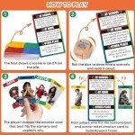 Garybank Feelings Tower for Kids Social Emotional Learning Activities, /56 Emotion Cards & Emotion Scenario Cards, Self-Esteem and Confidence Building, Play Therapy Games for Counselors