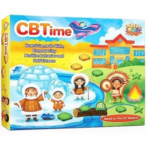 CBTime Therapy Games for Kids, Playing CBT Board Game for Coping Skills and Social Emotional Learning Activities, Emotion Game Suitable for ADHD, Learning Disability, and More