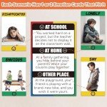 Garybank Feelings Tower for Kids Social Emotional Learning Activities, /56 Emotion Cards & Emotion Scenario Cards, Self-Esteem and Confidence Building, Play Therapy Games for Counselors