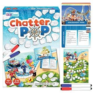 SkillEase Chatter Pop Social Skills Game to Think About Others, Speech Therapy Materials, Therapy Games, Educational, Social Emotional Learning Activities, Conversation Starter Cards