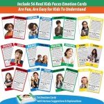 Garybank Feelings Tower for Kids Social Emotional Learning Activities, /56 Emotion Cards & Emotion Scenario Cards, Self-Esteem and Confidence Building, Play Therapy Games for Counselors