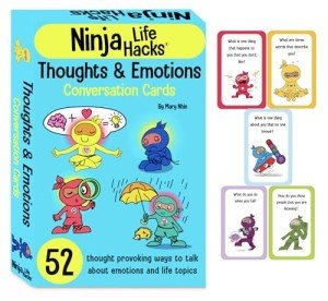 Ninja Life Hacks Thoughts and Emotions Conversation Cards: (Children's Card Games Books, Social Skills Activities for Kids)