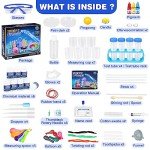 Science Kit for Kids,80 Science Lab Experiments,Scientist Costume Role Play STEM Educational Learning Scientific Tools,Birthday Gifts and Toys for 6 7 8 9 Years Old Boys Girls Kids