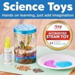 Creativity for Kids Grow 'N Glow Terrarium Kit for Kids - Educational Science Kits Ages 6-8+, Kids Gifts for Boys and Girls, Craft and STEM Projects