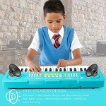 BIGFUN Kid Keyboard Piano - 37 Keys Toddler Keyboard Multifunction Music Educational Instrument Toy Electronic Piano for 3, 4, 5, 6, 7, 8 Girls and Boys (Blue)