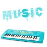 BIGFUN Kid Keyboard Piano - 37 Keys Toddler Keyboard Multifunction Music Educational Instrument Toy Electronic Piano for 3, 4, 5, 6, 7, 8 Girls and Boys (Blue)