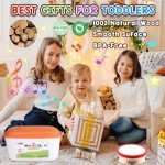 DIFFYBOX Kids Musical Instruments Montessori Baby Musical Toys for Toddlers 3-5 Wooden Percussion Instruments Toy for Preschool Educational