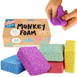 Impresa Monkey Foam from The Original Monkey Noodle 5 Giant Blocks, Squishy Sensory Toys for Kids with Unique Needs Fosters Creativity, Fun Play Foam, Great for Classrooms, Home, & Playtime Ages 3+