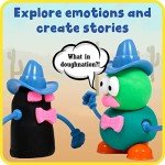 READY 2 LEARN Dough Character Accessories | Set of 52 | 21 Different Shapes | Dough Toys for Kids | Create Animals and Decorate Characters