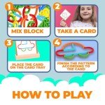 puzgic Stem Kids Toys for Creative Learning Building Educational Resources Toys for Preschool and Kindergarten Boys and Girls
