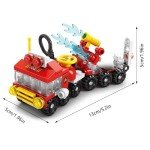 Vilbocr Urban Rescue Series Building Block Toys,Stacking Skill Training and Creative Thinking Cultivation， Building kit Toys Best Gift for Boys Aged 4-10… (Forest Firefighting)
