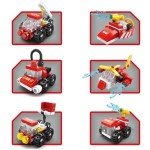 Vilbocr Urban Rescue Series Building Block Toys,Stacking Skill Training and Creative Thinking Cultivation， Building kit Toys Best Gift for Boys Aged 4-10… (Forest Firefighting)
