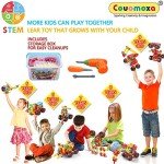 COUOMOXA Building Toys Educational for Kids: 404 Pcs Montessori Creative Construction Toy - 5 6 7 8+ Year Old STEM Building Blocks Set for Boys Girls - Best Birthday Gift for Children