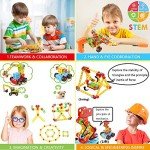 COUOMOXA Building Toys Educational for Kids: 404 Pcs Montessori Creative Construction Toy - 5 6 7 8+ Year Old STEM Building Blocks Set for Boys Girls - Best Birthday Gift for Children