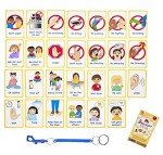 My Behaviour Cards 27 Flash Cards for Visual aid Special Ed, Speech Delay Non Verbal Children and Adults with Autism or Special Needs