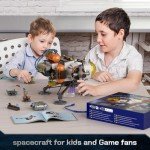 Outer Spaceship Building Blocks Toys, Explore The Universe Space Game Spaceship Toy Model, Compatible with Lego, Collection Creative Building Kit for Game Fans Boys, Aged 8+ (879 PCS)