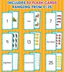 Carson Dellosa 54 Toddler Flash Cards, 0-25 Counting and Number Recognition Math Flashcards for Toddlers 3-5 Years, Kindergarten and Preschool Learning Activities and Educational Games