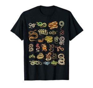 Types Of Snakes Educational Herpetologist Kids Boys Girls T-Shirt