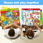 HOQEEWIPE Search and Find Books for Kids, Reusable Art and Craft Supplies for Toddlers – Preschool Learning Activity, Gifts for Girls & Boys, Educational Game Learning Toys for 3, 4, 5, 6 Year Old