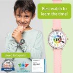 Kiddus Educational Kids Watch for Children, Boys and Girls. Analogue Time Teacher Wristwatch with Exercises.