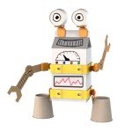 Oddy Arts & Crafts Creative Robot Building Kit - Eco-Friendly STEM Toy Set for Kids 4+