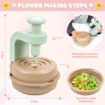 Fabric Flower Bouquets Toys, DIY Craft Kits Toys for Kids - Flowers Market Toy, Build Your Flower Bouquet, Arts & Crafts for 4 5 6 7 8 Year Toddler Girl, Educational Activity Preschool B-Day Gifts