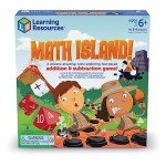 Learning Resources Math Island Addition & Subtraction Game, Educational Games, Elementary Math, Teaching Toys, Children’s Math Games, Educational Indoor Games, 8 Pieces, Age 6+