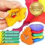 LESONG Sensory Toys Kids Toddlers-Social Emotional Feelings Toys Special Needs, Texture Shapes Learning Toy Preschool Fidget Classroom Must Haves, Calm Down Tools Autistic Children, Stocking Stuffers