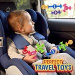 Suction Toys Toddlers Bath Toys: 24 Pcs Emotion Sensory Suction Toys for Toddler, Kids Social Emotional Suction Sensory Travel Toys Suction Cup Toys for Autistic Children Special Needs