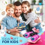 Toys for 3-7 Year Old Girls: LET'S GO! Binoculars for Kids Bird Watching|Hiking|Camping 4 5 6 7 8 Year Old Girl Boy Easter Birthday Gifts Outdoor Learning Toy for Kid Ages 4-6 Toddler Gift Stuffers