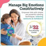 Mindful Activity Card for Kid Social Skills Emotional Game Coping Skill Activities Autism Special Needs Mindfulness Tools Calm Down Counseling Therapeutic Classroom Corner Therapy Self regulation ADHD