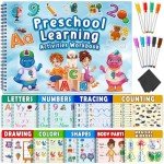 Curious 2 Learn Toddler Preschool Learning Activities | Handwriting Practice for Kids | Workbook Learning Resources| Tracing Kindergarten Workbooks | Busy Book | 4 Year Old Boy Birthday Gift | Blue