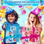 Curious 2 Learn Toddler Preschool Learning Activities | Handwriting Practice for Kids | Workbook Learning Resources| Tracing Kindergarten Workbooks | Busy Book | 4 Year Old Boy Birthday Gift | Blue