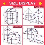 Fort Building Kit for Kids,STEM Construction Toys, Christmas & Birthday Gift for 4 5 6 7 8 9 10 11 12 Years Old Boys and Girls,Ultimate Creative Set for Indoor & Outdoors Activity,140 Pcs,Original