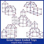 V-Opitos 180 Pack Fort Building Kits for Kids Age 4, 5, 6, 7, 8+ Years Old, Creative STEM Building Toys for DIY Castles, Tunnels, Play Tent, Ideal Christmas, Birthday Gifts for Boys & Girls