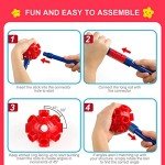Fort Building Kit for Kids,STEM Construction Toys, Christmas & Birthday Gift for 4 5 6 7 8 9 10 11 12 Years Old Boys and Girls,Ultimate Creative Set for Indoor & Outdoors Activity,140 Pcs,Original