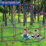 V-Opitos 180 Pack Fort Building Kits for Kids Age 4, 5, 6, 7, 8+ Years Old, Creative STEM Building Toys for DIY Castles, Tunnels, Play Tent, Ideal Christmas, Birthday Gifts for Boys & Girls