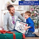 V-Opitos 180 Pack Fort Building Kits for Kids Age 4, 5, 6, 7, 8+ Years Old, Creative STEM Building Toys for DIY Castles, Tunnels, Play Tent, Ideal Christmas, Birthday Gifts for Boys & Girls