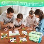 Life Cycle Learning & Education Toys, Montessori Toys Animal Toy Figurines for Frog, Butterfly, Chicken, Ladybug - Educational & Fun Matching Game Preschool Learning Toys Outdoor Explorer Kit