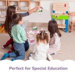 CHEFAN 120 PCS Autism Communication Cards for Speech Delay Non Verbal Children and Adults, Special Needs Visual Aid Language Learning Cue Cards Special Ed Feelings Emotions Flash Cards